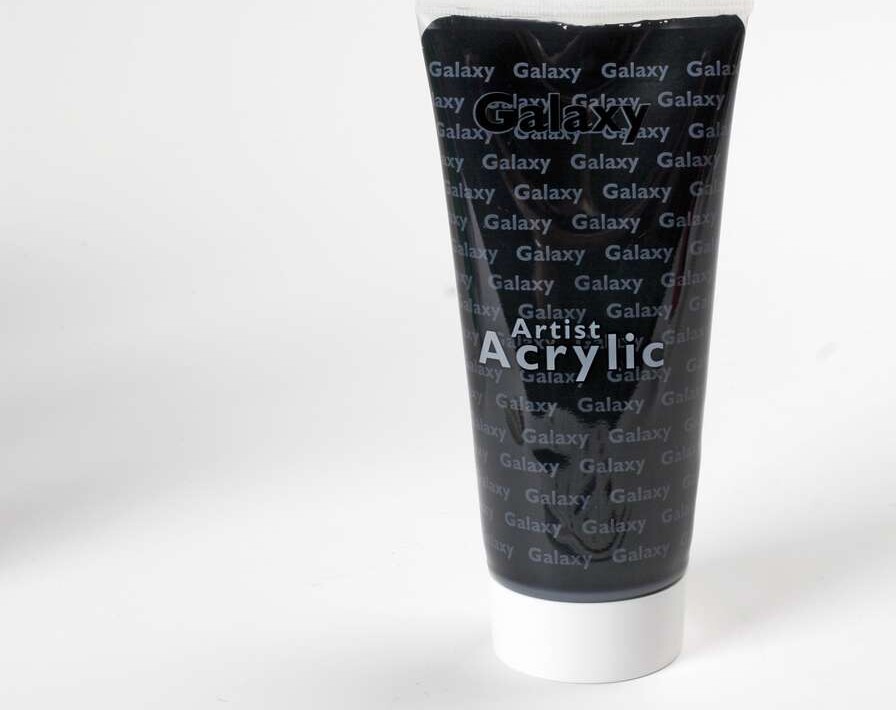 Vandbaseret Akrylmaling - 200 Ml - Mars Sort - Galaxy Acrylic