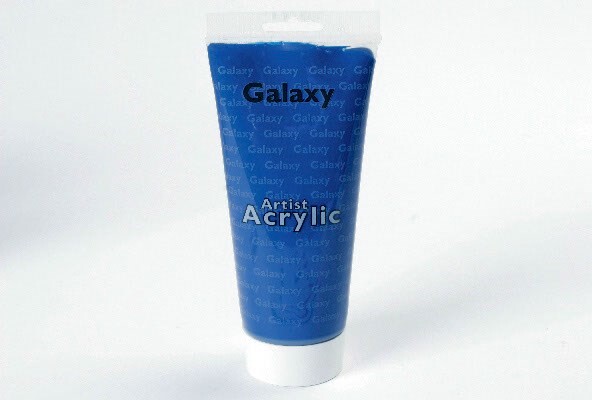 Vandbaseret Akrylmaling - 200 Ml - Primær Cyan - Galaxy Acrylic