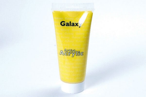 Vandbaseret Akrylmaling - 200 Ml - Primær Gul - Galaxy Acrylic