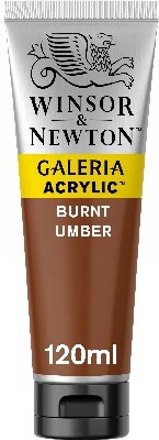 Winsor & Newton Akrylmaling - Galeria - Burnt Umber 120 Ml