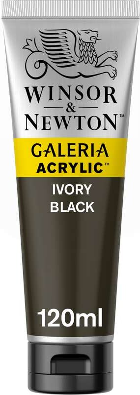 Winsor & Newton Akrylmaling - Galeria - Sort 120 Ml