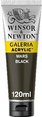 Winsor & Newton - Galeria Akrylmaling - Mars Black 120 Ml