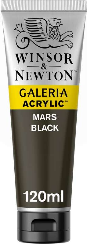Winsor & Newton - Galeria Akrylmaling - Mars Black 120 Ml