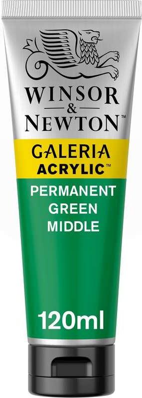 Winsor & Newton - Akrylmaling - Permanent Green Middle 120 Ml