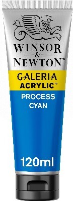Winsor & Newton - Galeria Akrylmaling - Process Cyan 120 Ml