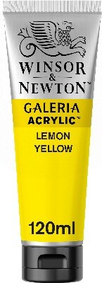 Winsor & Newton - Galeria Akrylmaling - Lemon Yellow 120 Ml