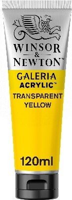 Winsor & Newton - Akrylmaling - Transparent Gul 120 Ml