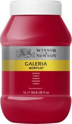 Winsor & Newton - Galeria Akrylmaling - Crimson 1000 Ml