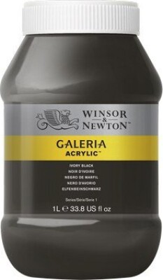 Se Winsor & Newton - Akrylmaling - Ivory Black 1000 Ml hos Gucca.dk