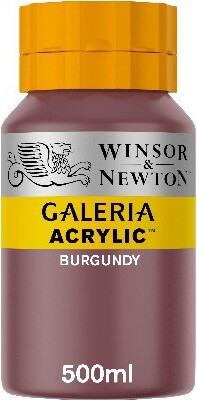 Winsor & Newton - Galeria Akrylmaling - Burgundy 500 Ml