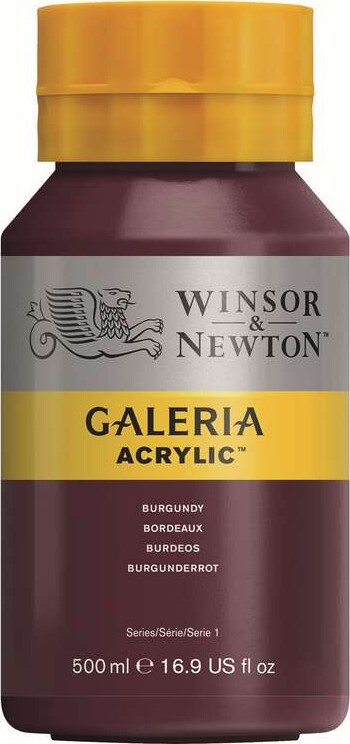Winsor & Newton - Galeria Akrylmaling - Burgundy 500 Ml