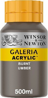 Winsor & Newton - Galeria Akrylmaling - Burnt Umber 500 Ml