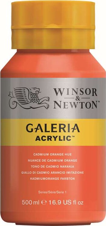 Winsor & Newton - Galeria Akrylmaling - Cadmium Orange Hue 500 Ml