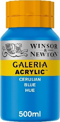 Winsor & Newton - Galeria Akrylmaling - Cerulean Blue Hue 500 Ml