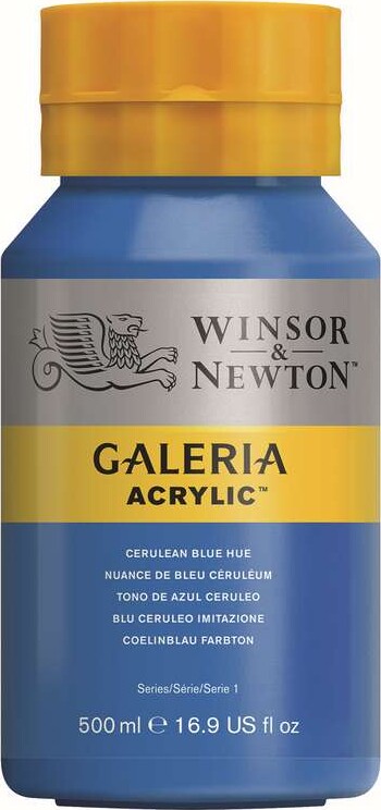 Winsor & Newton - Galeria Akrylmaling - Cerulean Blue Hue 500 Ml