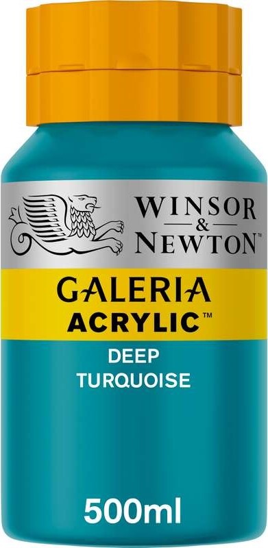 Winsor & Newton Galeria Deep Turquoise Akrylfarve - 500 ml