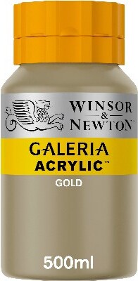 Se Winsor & Newton - Galeria Akrylmaling - Gold 500 Ml hos Gucca.dk