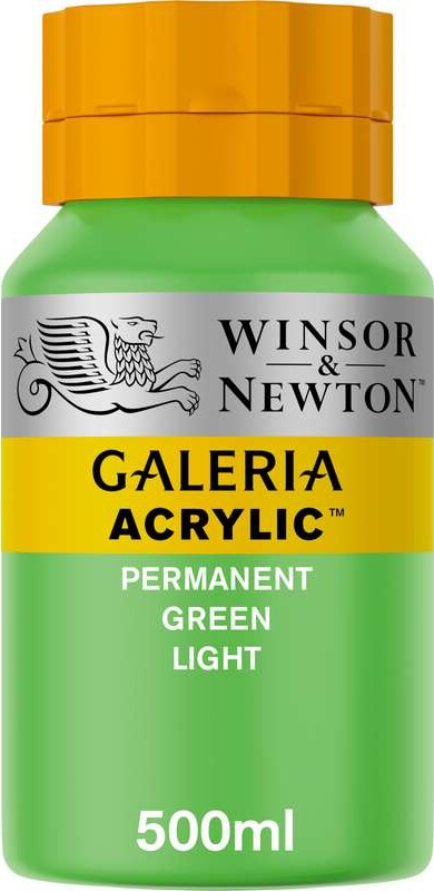 Winsor & Newton - Akrylmaling - Lysegrøn 500 Ml
