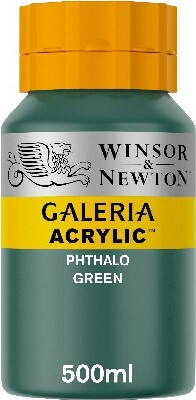 Winsor & Newton - Akrylmaling - Phthalo Green 500 Ml