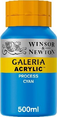 Winsor & Newton - Galeria Akrylmaling - Process Cyan 500 Ml
