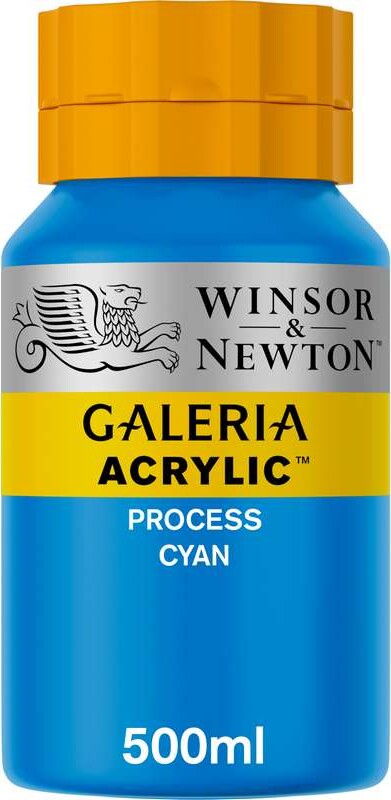 Winsor & Newton - Galeria Akrylmaling - Process Cyan 500 Ml