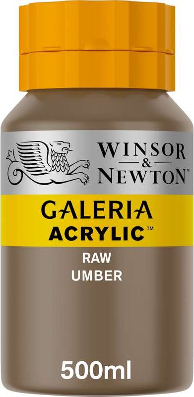 Winsor & Newton Galeria Raw Umber Akrylfarve - 500 ml