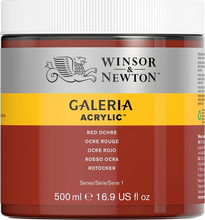 Winsor & Newton Galeria Redochre Akrylfarve - 500 ml