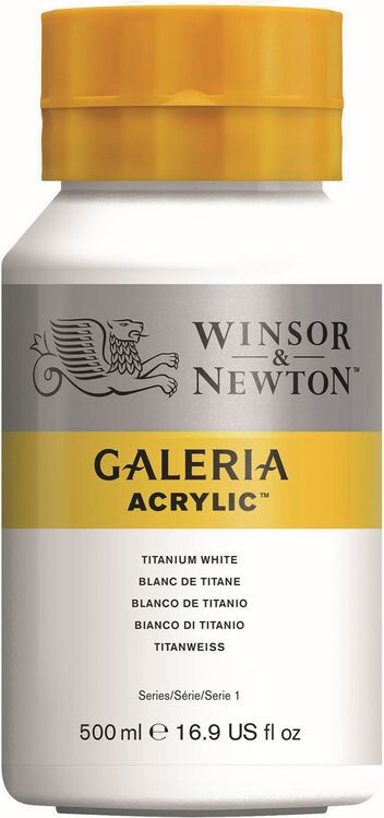 Bemærkelsesværdig fedt nok Ny ankomst Winsor & Newton - Galeria Akrylmaling - Titanium White 500 Ml | Se tilbud  og køb på Gucca.dk