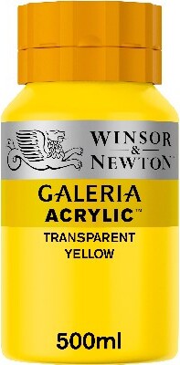 Winsor & Newton - Akrylmaling - Transparent Gul 500 Ml