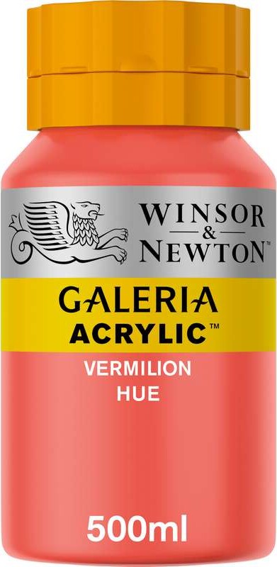 Winsor & Newton Galeria Vermilion Hue Akrylfarve - 500 ml