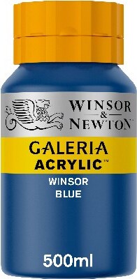 Billede af Winsor & Newton - Galeria Akrylmaling - Winsor Blue 500 Ml