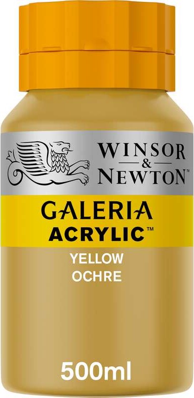 Winsor & Newton Galeria Yellow Ochre Akrylfarve - 500 ml