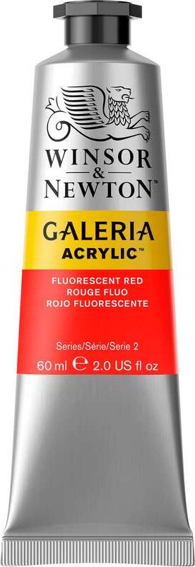 Winsor & Newton - Galeria Acrylic - Fluorescent Red 60 Ml