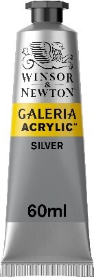 Winsor & Newton - Galeria Akrylmaling - Metallic Silver 60 Ml