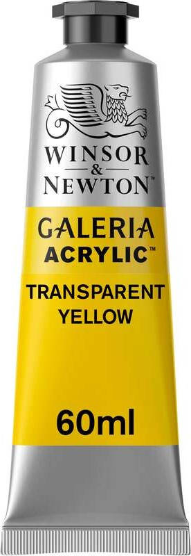 Winsor & Newton - Galeria Akrylmaling - Transparent Gul 60 Ml