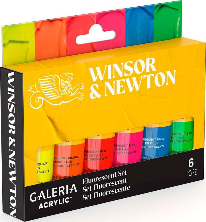 Winsor & Newton - Galeria Acrylic - Fluorescent Set - 6x20 Ml