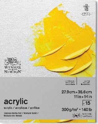 Winsor & Newton - Akrylpapir - 27x35 Cm - 15 Ark