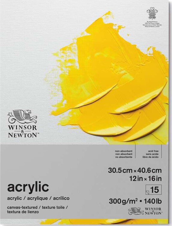 Winsor & Newton - Akrylpapir - 31x41 Cm - 15 Ark