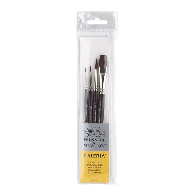 Winsor & Newton - Galeria Brush Short Handle - Malerpensler 3 Stk