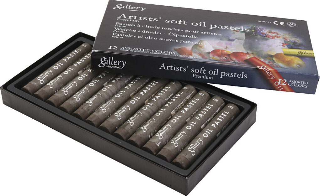 Billede af Gallery Oliepastel - L 7 Cm - ø 11 Mm - Burnt Umber - 12 Stk.