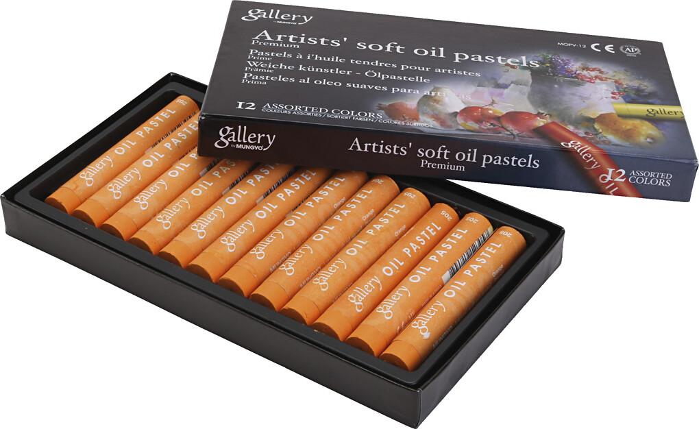 Gallery - Artists Soft Oil Pastels - Oliekridt - Orange - 12 Stk.