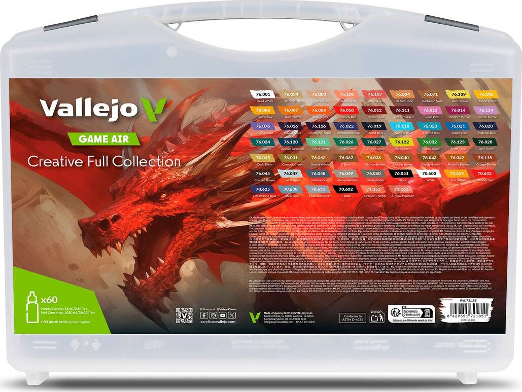 Vallejo - Game Air Full Collection Model Maling 60x18 Ml - 72185