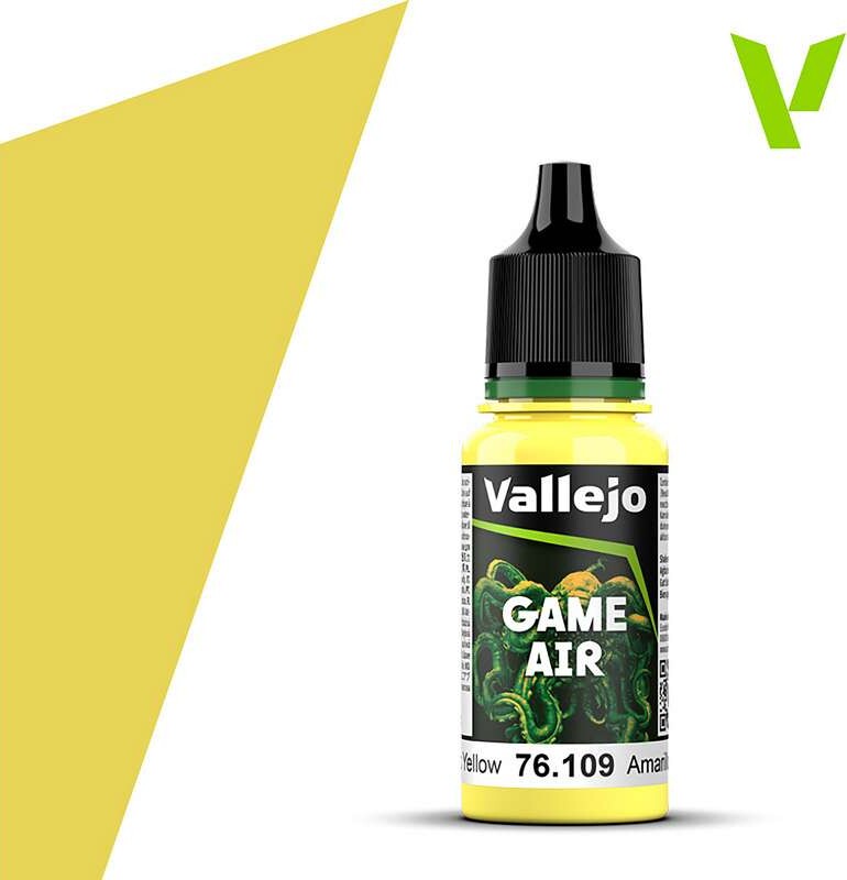 Vallejo - Game Air - Toxic Yellow Mat - 18 Ml - 76109