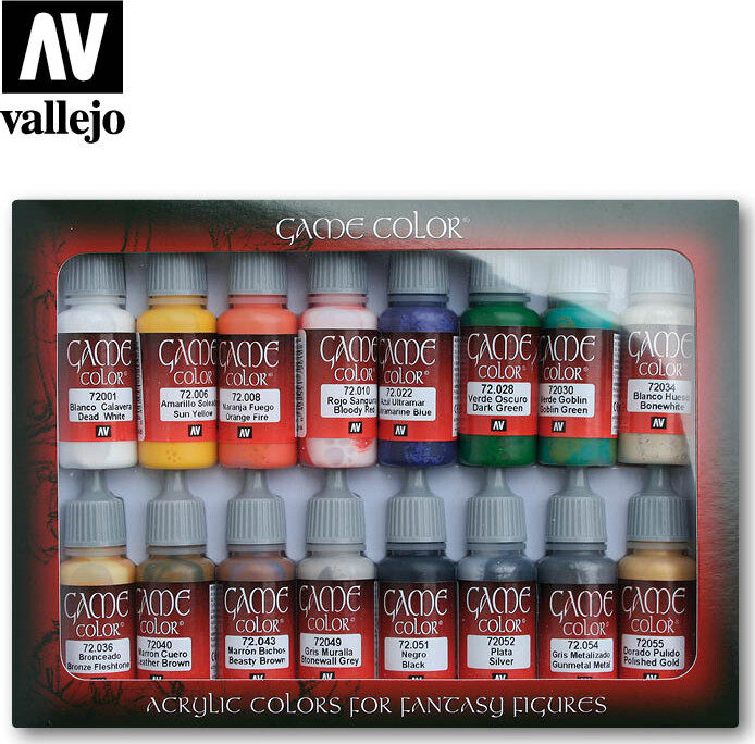 Vallejo - Game Color Maling Sæt - Basic - 16x17 Ml