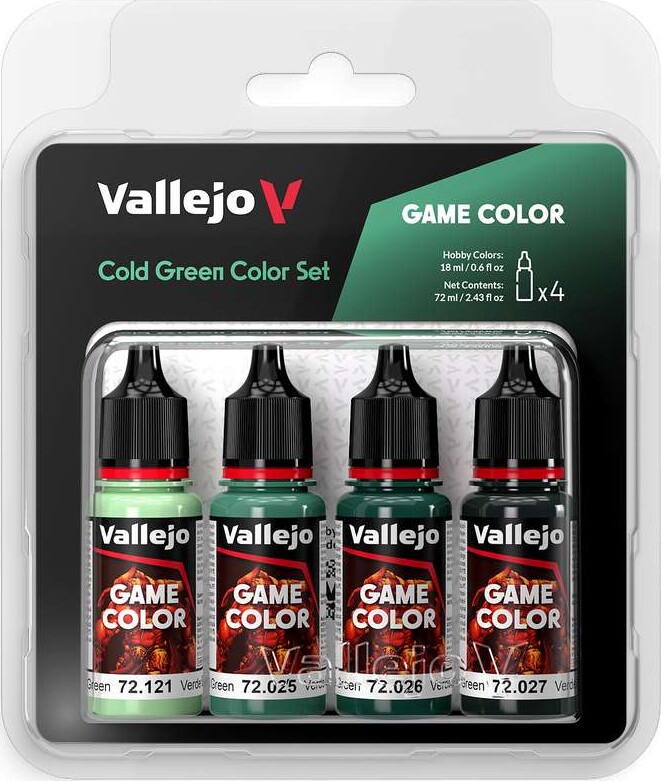 Billede af Vallejo - Game Color - Cold Green Color Set - 4x18 Ml