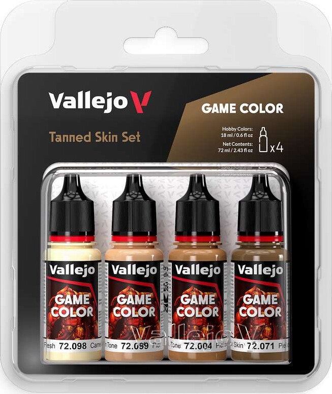 Se Game Color, Tanned Skin Set 4x18ml - 72380 hos Gucca.dk