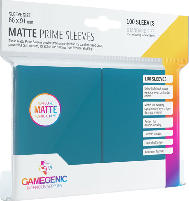 Gamegenic - Matte Prime Sleeves Blue (ggs10028ml)