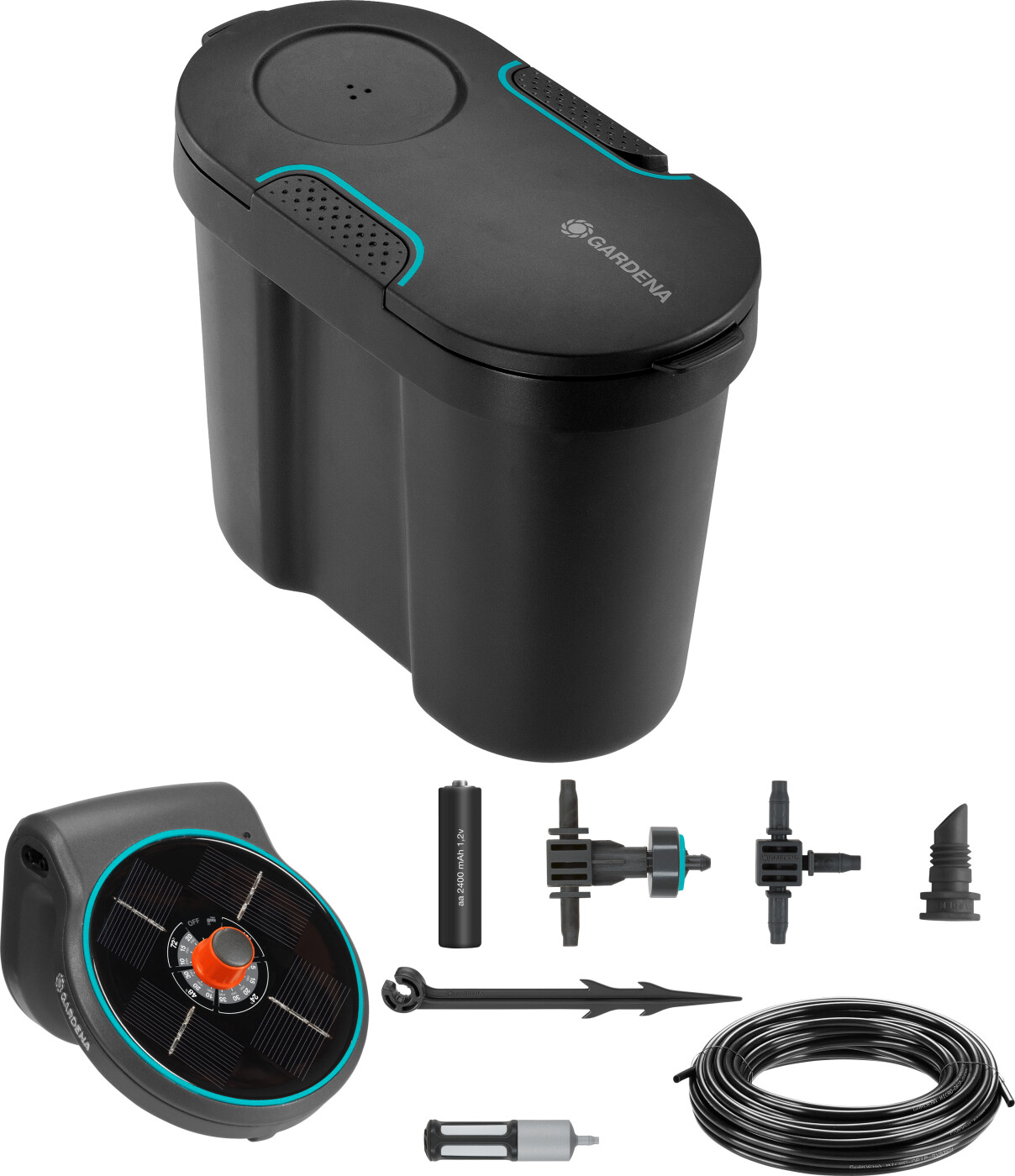 Gardena - Aquabloom Vandingssystem Sæt - Solcelledrevet