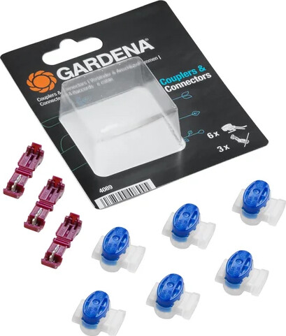 Gardena - 6 Samlemuffer Og 3 Stik Til Robotplæneklipper Kabel - 4089-20