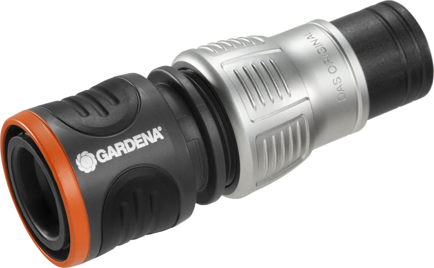 Gardena 18253-50 vandslange beslag Slangestik Metal Sort, Orange, Sølv 1 stk
